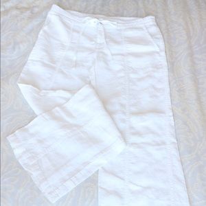 High Waisted Wide Legged Linen Pants